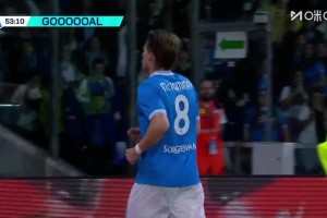 頂級射術(shù)！麥克托米奈精彩凌空斬破門，那不勒斯2-0領(lǐng)先國米！