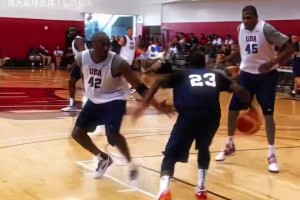 這運球能教給弗拉格嗎？歐文當年夢之隊訓(xùn)練賽秀翻一群全明星！