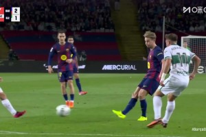 錯失良機(jī)！德容精妙直塞費(fèi)蘭打門太正被佩尼亞撲出！