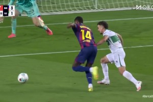 巴薩3-1擴(kuò)大比分！拉什福德禁區(qū)內(nèi)1V1爆桿勁射！費(fèi)爾明長傳助攻！